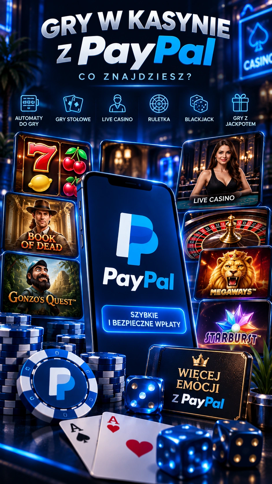 Gry w Kasynie z PayPal Co Znajdziesz